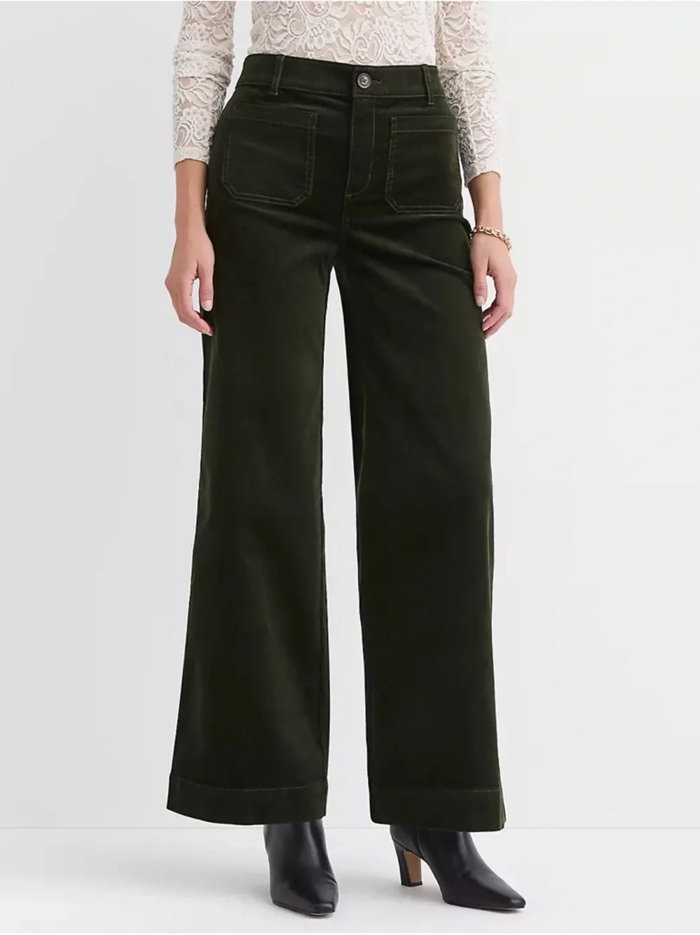 The Lift Palmer Wide Leg Corduroy Pants NWOT Size 8 - Picture 2 of 10